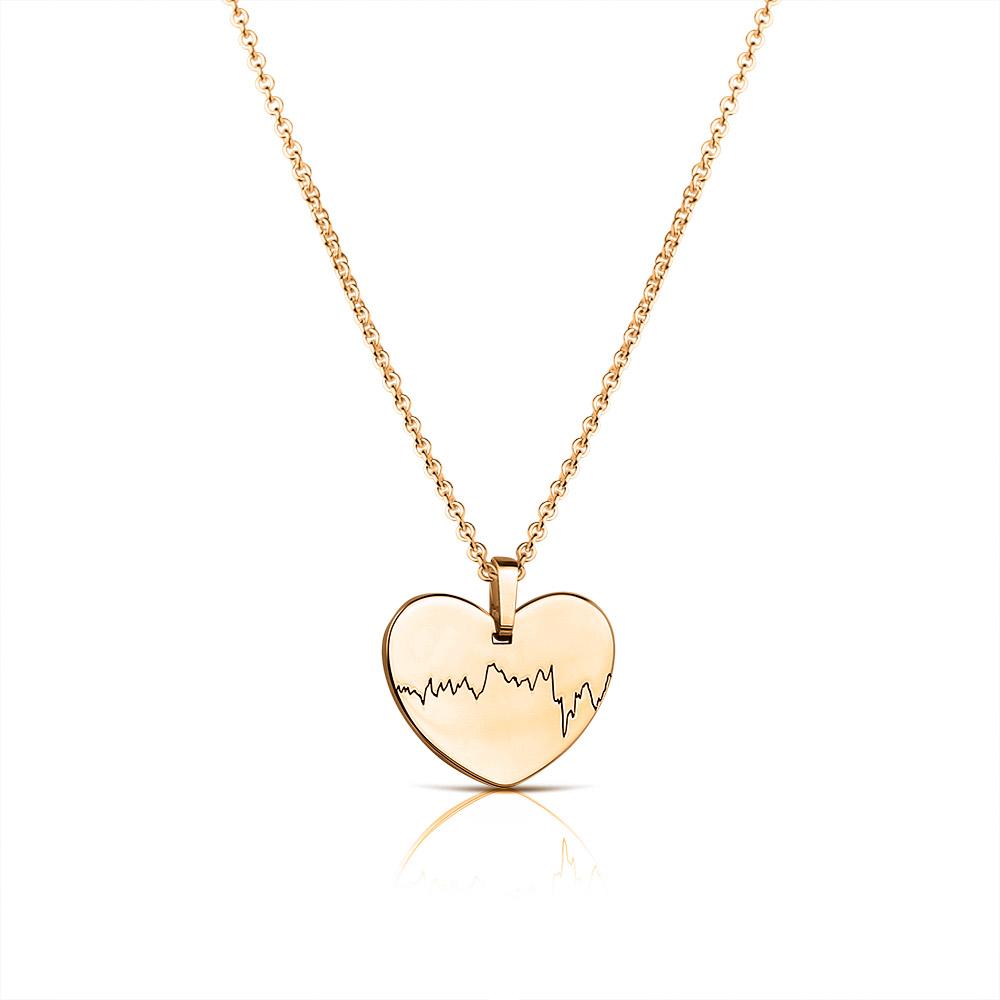 Am Herzen Vereint - Heartbeat Collection - Kette mit CTG Gravur - SEVOLY