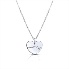 Am Herzen Vereint - Heartbeat Collection - Kette mit CTG Gravur