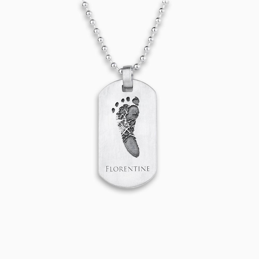 Ich bin hier! - Dog Tag Herrenkette mit 1 Abdruck - SEVOLY