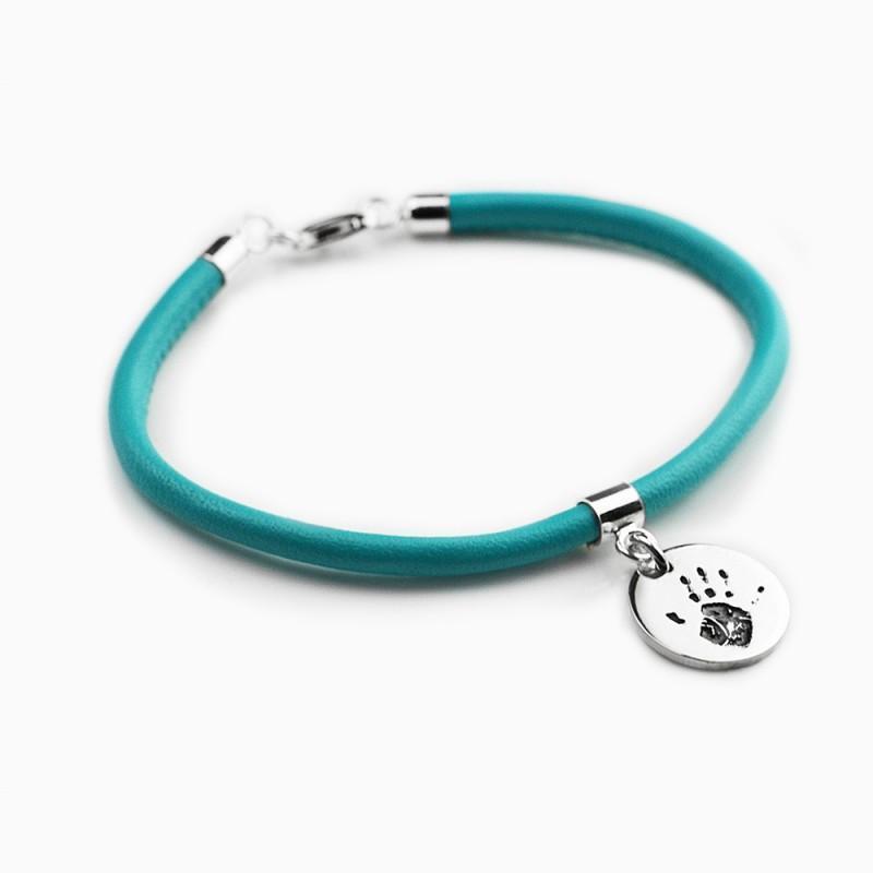 Leder Armband mit 3D Abdruck