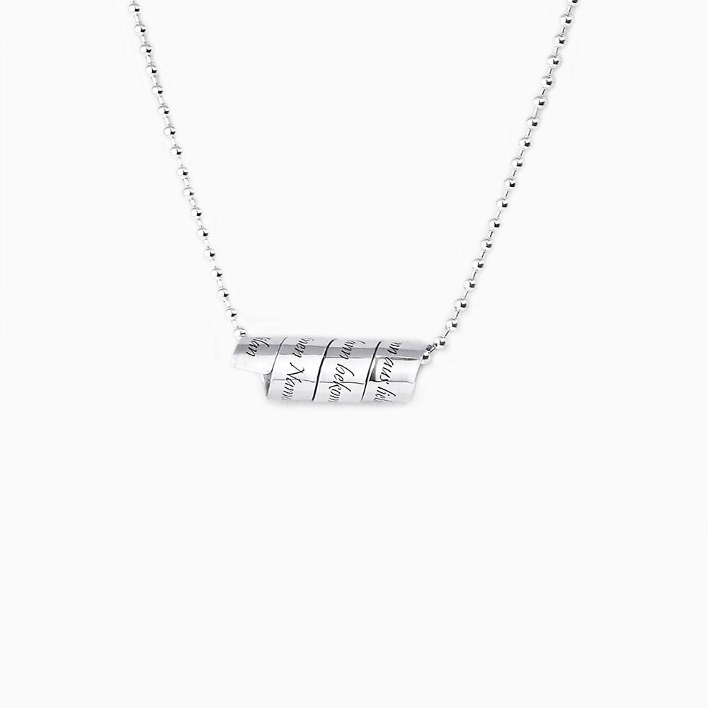 Open Scroll - Kette mit Textgravur