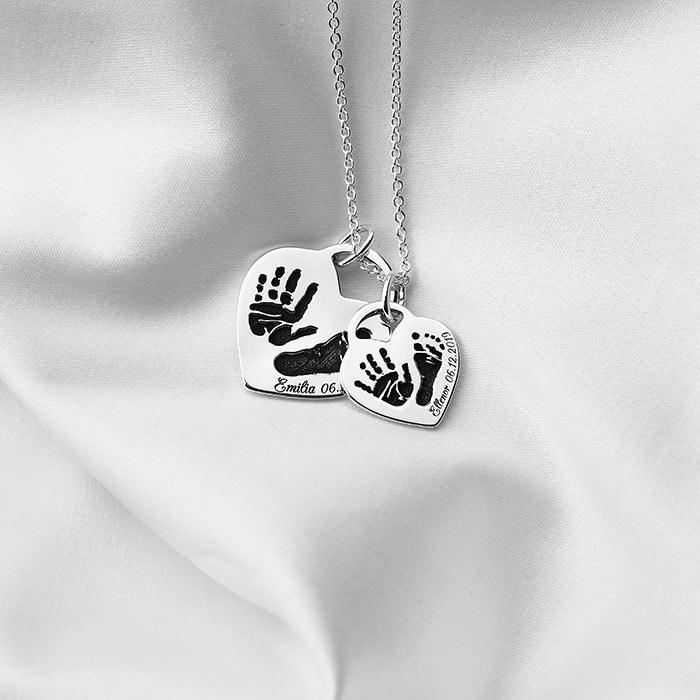 SEVOLY LOVE - Geschwisterkette mit 2 Charms - SEVOLY