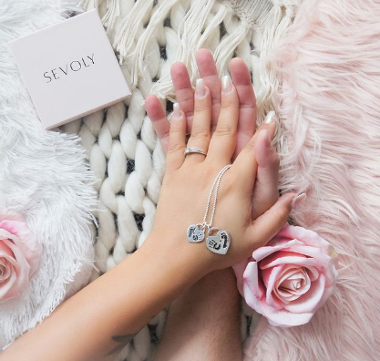 SEVOLY LOVE - Geschwisterkette mit 2 Charms - SEVOLY